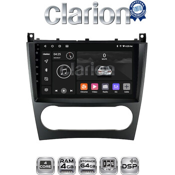 CLARION GL32093 Οθόνη OEM Multimedia Αυτοκινήτου για MERCEDES C class (W203) – CLC  2004>2008 (CarPlay/AndroidAuto/BT/GPS/WIFI/GPRS) electriclife