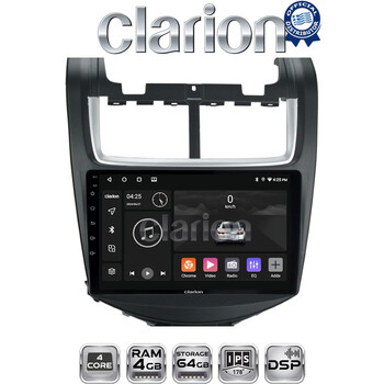 CLARION GL32108 Οθόνη OEM Multimedia Αυτοκινήτου για Chevrolet Aveo 2014>2017 (CarPlay/AndroidAuto/BT/GPS/WIFI/GPRS) electriclife