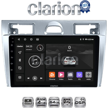 CLARION GL32140 Οθόνη OEM Multimedia Αυτοκινήτου για Ford Fiesta 2006 -> 2008 (CarPlay/AndroidAuto/BT/GPS/WIFI/GPRS) electriclife