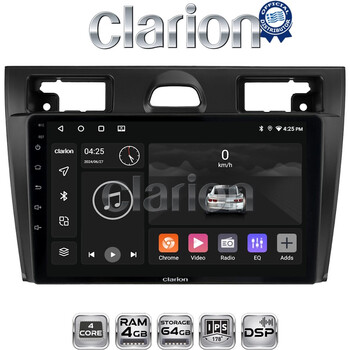 CLARION GL32140B Οθόνη OEM Multimedia Αυτοκινήτου για Ford Fiesta 2006 -> 2008 (CarPlay/AndroidAuto/BT/GPS/WIFI/GPRS) electriclife