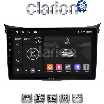 CLARION GL32156 Οθόνη OEM Multimedia Αυτοκινήτου για Hyundai i30 2012 > 2017 (CarPlay/AndroidAuto/BT/GPS/WIFI/GPRS) electriclife