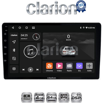 CLARION GL32157 Οθόνη OEM Multimedia Αυτοκινήτου για DACIA DUSTER 2013>2019  (CarPlay/AndroidAuto/BT/GPS/WIFI/GPRS) electriclife