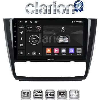 CLARION GL32170B Οθόνη OEM Multimedia Αυτοκινήτου για BMW σειρά 1 (E81 - E82 - E87 -E88) (CarPlay/AndroidAuto/BT/GPS/WIFI/GPRS) electriclife