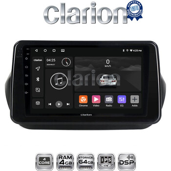 CLARION GL32195 Οθόνη OEM Multimedia Αυτοκινήτου για Fiorino, Citroen, Nemo, Bipper (CarPlay/AndroidAuto/BT/GPS/WIFI/GPRS) electriclife