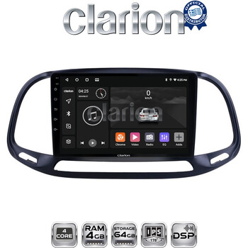 CLARION GL32197 Οθόνη OEM Multimedia Αυτοκινήτου για Fiat Doblo - Combo 2015 > 2018 (CarPlay/AndroidAuto/BT/GPS/WIFI/GPRS) electriclife