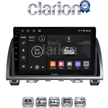 CLARION GL32212 Οθόνη OEM Multimedia Αυτοκινήτου για Mazda 6 2013 > 2017 (CarPlay/AndroidAuto/BT/GPS/WIFI/GPRS) electriclife
