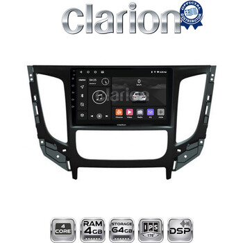 CLARION GL32230 Οθόνη OEM Multimedia Αυτοκινήτου για Mitsubishi L200 2014 >Μόνο για αυτοκίνητα με Κλιματισμό (CarPlay/AndroidAuto/BT/GPS/WIFI/GPRS) electriclife