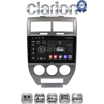 CLARION GL32251 Οθόνη OEM Multimedia Αυτοκινήτου για JEEP COMPASS 2007>2011 (CarPlay/AndroidAuto/BT/GPS/WIFI/GPRS) electriclife
