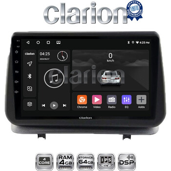 CLARION GL32319 Οθόνη OEM Multimedia Αυτοκινήτου για Renault Clio III 2005 > 2011 (CarPlay/AndroidAuto/BT/GPS/WIFI/GPRS) electriclife