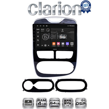 CLARION GL32320 Οθόνη OEM Multimedia Αυτοκινήτου για RENAULT CLIO 2012 > 2015  (CarPlay/AndroidAuto/BT/GPS/WIFI/GPRS) electriclife