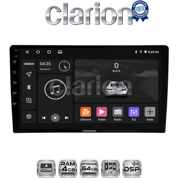 CLARION GL32365 Οθόνη OEM Multimedia Αυτοκινήτου για Ford Transit Custom 2013 > 2019 (CarPlay/AndroidAuto/BT/GPS/WIFI/GPRS) electriclife