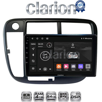 CLARION GL32377 Οθόνη OEM Multimedia Αυτοκινήτου για Honda Civic 1999 > 2001 (CarPlay/AndroidAuto/BT/GPS/WIFI/GPRS) electriclife