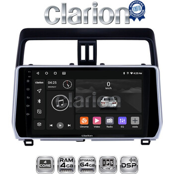 CLARION GL32400 Οθόνη OEM Multimedia Αυτοκινήτου για Toyota Land Cruiser 2019> (CarPlay/AndroidAuto/BT/GPS/WIFI/GPRS) electriclife
