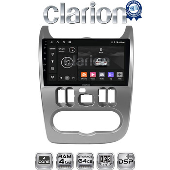 CLARION GL32432 Οθόνη OEM Multimedia Αυτοκινήτου για DACIA DUSTER 2006>2012  (CarPlay/AndroidAuto/BT/GPS/WIFI/GPRS) electriclife