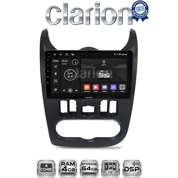 CLARION GL32432B Οθόνη OEM Multimedia Αυτοκινήτου για Dacia Duster 2006 > 2012 (CarPlay/AndroidAuto/BT/GPS/WIFI/GPRS) electriclife