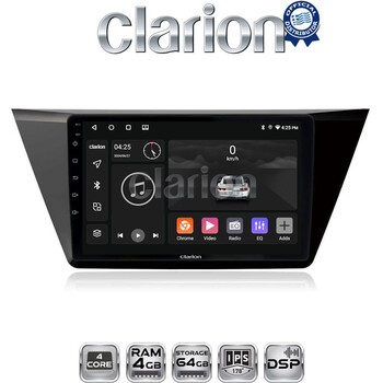 CLARION GL32522 Οθόνη OEM Multimedia Αυτοκινήτου για VW TOURAN 2016> (CarPlay/AndroidAuto/BT/GPS/WIFI/GPRS) electriclife