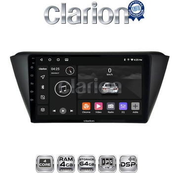 CLARION GL32541 Οθόνη OEM Multimedia Αυτοκινήτου για SKODA FABIA 2015> (CarPlay/AndroidAuto/BT/GPS/WIFI/GPRS) electriclife