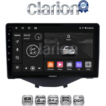 CLARION GL32564B Οθόνη OEM Multimedia Αυτοκινήτου για Toyota Aygo 2014 > Citroen C1 2014 > Peugeot 107 2014 > (CarPlay/AndroidAuto/BT/GPS/WIFI/GPRS) electriclife