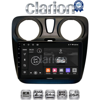 CLARION GL32657 Οθόνη OEM Multimedia Αυτοκινήτου για Dacia Dokker 2012 > (CarPlay/AndroidAuto/BT/GPS/WIFI/GPRS) electriclife