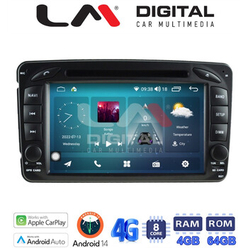 LM Digital - LM Q8171 GPS Οθόνη OEM Multimedia Αυτοκινήτου για MERCEDES C (W203) - CLK (W208) 1999 > 2003 (CarPlay/AndroidAuto/BT/GPS/WIFI/GPRS) electriclife