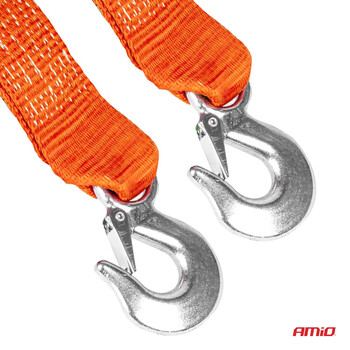 03991/AM ΙΜΑΝΤΑΣ ΡΥΜΟΥΛΚΗΣΗΣ TOW ROPE 60mm 7000KG 5m ΚΟΚΚΙΝΟ AMIO - 1 τεμ.