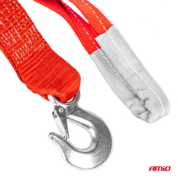 03992/AM ΙΜΑΝΤΑΣ ΡΥΜΟΥΛΚΗΣΗΣ TOW ROPE H+U 60mm 7000KG ΚΟΚΚΙΝΟ AMIO - 1 τεμ.