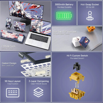 Gaming πληκτρολόγιο - Redragon Eisa K686AK-RGB-PRO Gaming πληκτρολόγιο - Redragon Eisa K686AK-RGB-PRO