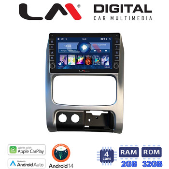 LM Digital - LM ZG4736 GPS Οθόνη OEM Multimedia Αυτοκινήτου για JEEP CHEROKEE & LIBERTY 2002-2007 (CarPlay/AndroidAuto/BT/GPS/WIFI/GPRS) electriclife