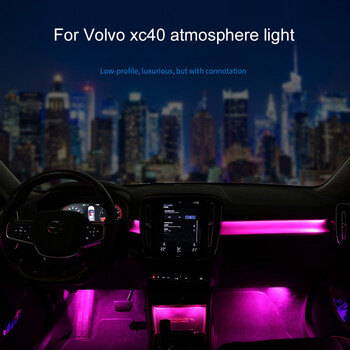 Digital iQ Ambient Light Volvo  XC40 mod. 2018&gt; (with Original Ambient Light), 11 Lights, 64 Colors