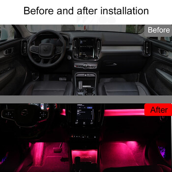 Digital iQ Ambient Light Volvo  XC40 mod. 2018&gt; (with Original Ambient Light), 11 Lights, 64 Colors
