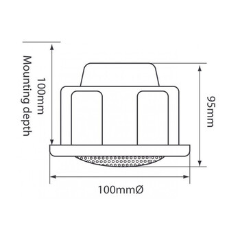 Adastra CM/VW Χωνευτό Ηχείο Οροφής 2.5'' 100V Λευκό (Τεμάχιο)