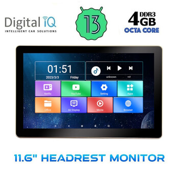 DIGITAL IQ CV6010_HR (11.6” HEADREST MONITOR)