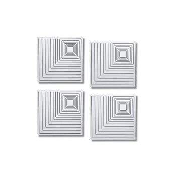 Audiodesigner Maple Pattern White Ηχοαπορροφητικά Ξύλινα Πάνελ 50x50x5 cm / 1 τ.μ. (4 Τεμάχια)
