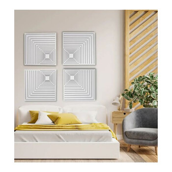 Audiodesigner Maple Pattern White Ηχοαπορροφητικά Ξύλινα Πάνελ 50x50x5 cm / 1 τ.μ. (4 Τεμάχια)