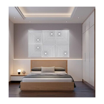 Audiodesigner Maple Pattern White Ηχοαπορροφητικά Ξύλινα Πάνελ 50x50x5 cm / 1 τ.μ. (4 Τεμάχια)