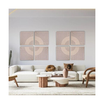 Audiodesigner Wave Pattern Brown Ηχοαπορροφητικά Ξύλινα πάνελ 50x50x5 cm / 1 τ.μ. (4 Τεμάχια)