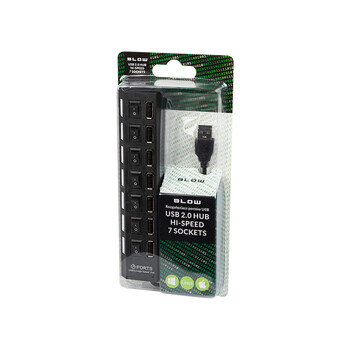 DM-66-387 . USB 2.0 Hub 7 θέσεων με διακόπτη BLOW