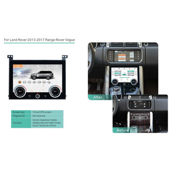 DIQ FZ 2011 TOUCHSCREEN CLIMATE CONTROL PANEL 10" for RANGE ROVER VOGUE L405 mod. 2013-2017