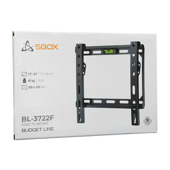 SBOX WALL MOUNT BUDGET 13-43' MAX VESA 200x200