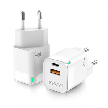 jager ΦΟΡΤΙΣΤΗΣ 30W FAST CHARGER - 1 ΘΥΡA USB - 1 ΘΥΡΑ TYPE C (C44)