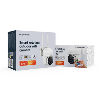 GEMBIRD SMART ROTATING 355o OUTDOOR WIFI CAMERA 2K QHD WHITE