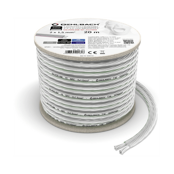 Oehlbach Silverline SP-15 Επαργυρωμένο  Καλώδιο Ηχείων 2 x 1.5 mm² 20m (Τεμάχιο)