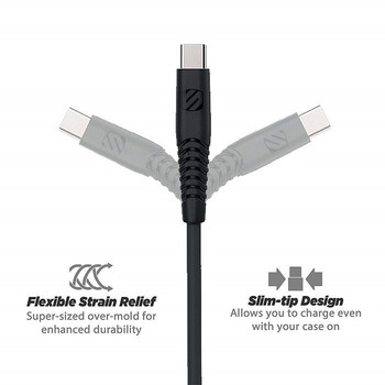 Scosche HDCA24 Καλώδιο Φόρτισης USB-C 1.2m Scosche HDCA24 Καλώδιο Φόρτισης USB-C 1.2m