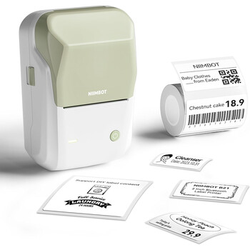 NIIMBOT THERMAL LABEL PRINTER B1 2-INCH WHITE GREEN NIIMBOT THERMAL LABEL PRINTER B1 2-INCH WHITE GREEN