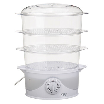 ADLER STEAM COOKER 9L 800W WHITE