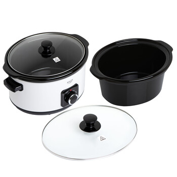 ADLER SLOW COOKER 5.8L WHITE