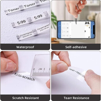 NIIMBOT THERMAL LABEL PAPER 14*30-210 TRANSPARENT