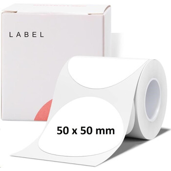 NIIMBOT THERMAL LABEL PAPER 50*50-150 ROUND WHITE