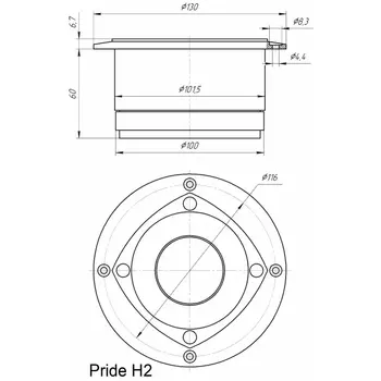 Ηχεία Αυτοκινήτου PRIDE - Bullet Tweeter H2 / Τεμάχιο
