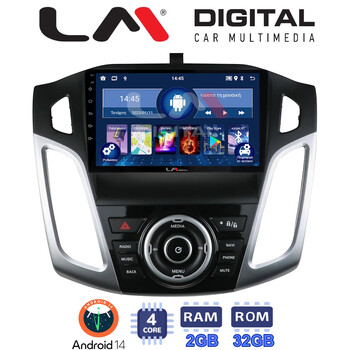 LM Digital - LM KL4150 GPS Οθόνη OEM Multimedia Αυτοκινήτου για Ford Focus 2011 > 2018 (BT/GPS/WIFI/GPRS) electriclife